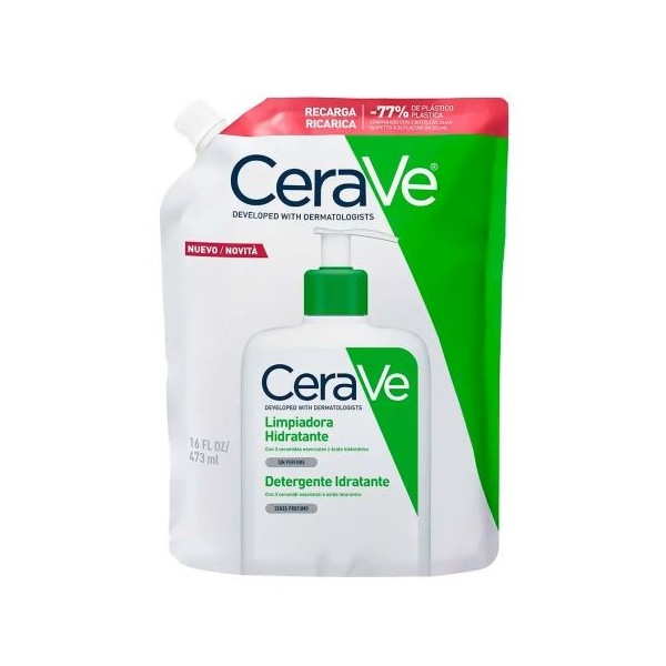 CERAVE LIMPIADORA HIDRATANTE 1 ENVASE 473 ml RECARGA