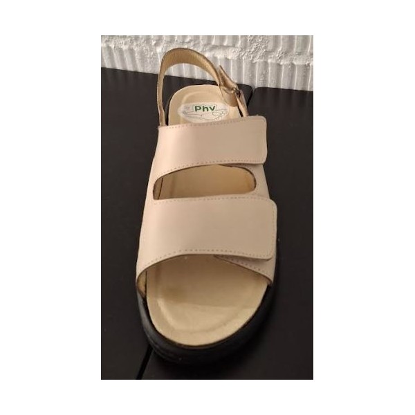 SANDALIA C/CORREA Y JUANETERA BEIG MOD.6041 SENZA T/40