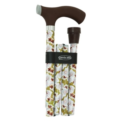 MULETILLA PLEGABLE ALUMINIO MARRON-VERDE PUÑO TACTO SUAVE REF 286 GARCIA Y SUCESORES