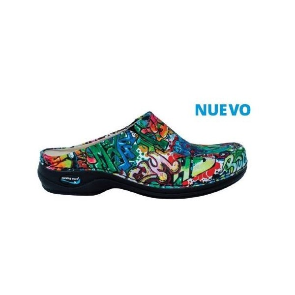 ZUECO WASH´GO C/ELASTICO PARIS -WG4F3 GRAFFITI T/39