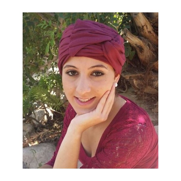 TURBANTE ORQUIDEA GRANATE 114041.GR EMO T/U