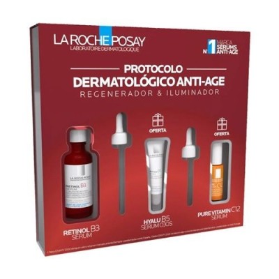 LA ROCHE COFER POSAY SERUM RETINOL 30 ML + HYALU B5 5 ML + SERUM VIT C 10 ML REGALO