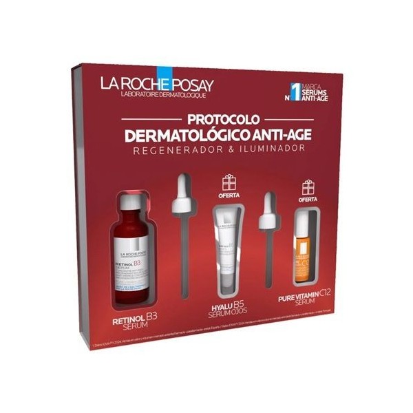 LA ROCHE COFER POSAY SERUM RETINOL 30 ML + HYALU B5 5 ML + SERUM VIT C 10 ML REGALO