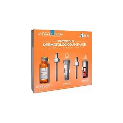 LA ROCHE POSAY COFRE SERUM VITAMINA C12 30 ML + SERUM HYALU B5 5 ML + SERUM RETINOL 10 ML REGALO