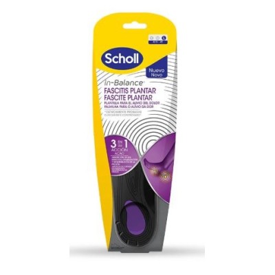 PLANTILLAS FASCITIS PLANTAR SCHOLL IN-BALANCE 2 UNIDADES TALLA S