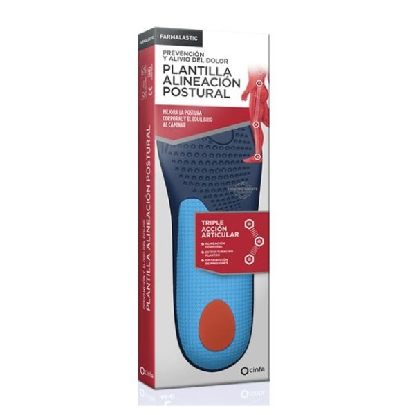PLANTILLA TERAPEUTICA ALINEACION POSTURAL FARMALASTIC 2 UNIDADES TALLA EXTRAGRANDE