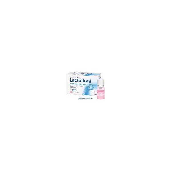 LACTOFLORA PROTECTOR INTESTINAL ADULTO 10 VIALES 7 ML SABOR FRESA