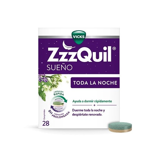 ZZZQUIL SUEÑO TODA LA NOCHE 28 COMPRIMIDOS
