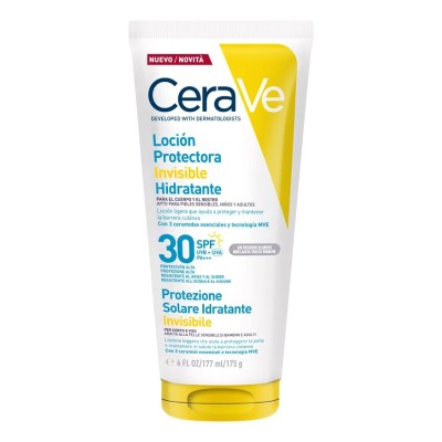 CERAVE LOCION PROTECTORA INVISIBLE HIDRATANTE SPF 30+ 177 ML