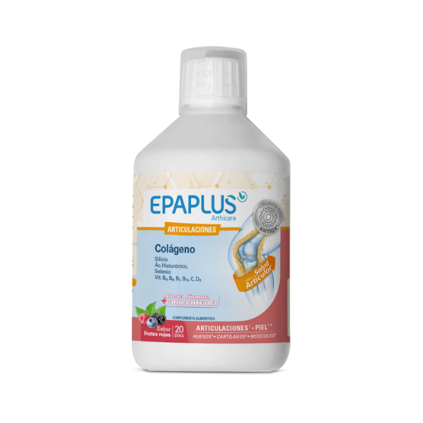 EPAPLUS ARTHICARE COLAGENO ANTIOX LIQUIDO 20 DIAS 1 ENVASE 500 ML SABOR FRUTOS ROJOS