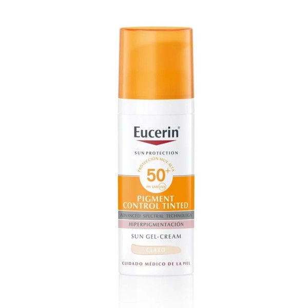 EUCERIN SUN PROTECTION SPF 50+ PIGMENT CONTROL TINTED 1 ENVASE 50 ML COLOR CLARO