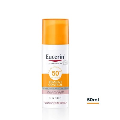 EUCERIN PACK SUN FLUID PIGMENT CONTROL FPS 50 + LIMPIADOR REGALO