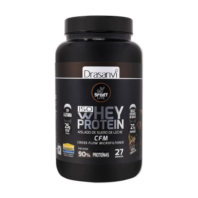 DRASANVI SPORT LIVE ISO WHEY PROTEIN AISLADO SABOR DOBLE CHOCOLATE 800 G