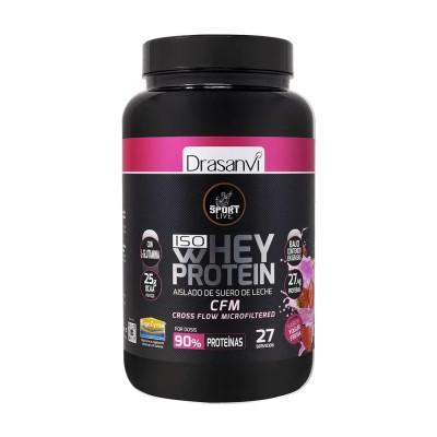 DRASANVI SPORT LIVE ISO WHEY PROTEIN AISLADO SABOR YOGURT FRESA 800 G