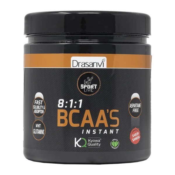 DRASANVI SPORT LIVE BCAAS + GLUTAMINA SABOR SANDIA 275 G