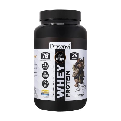DRASANVI SPORT LIVE WHEY PROTEIN CONCENTRADA DOBLE CHOCOLATE 750 G