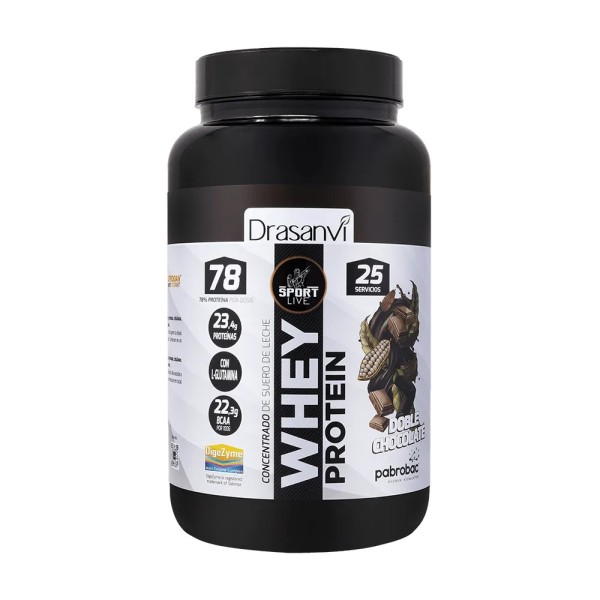 DRASANVI SPORT LIVE WHEY PROTEIN CONCENTRADA DOBLE CHOCOLATE 750 G