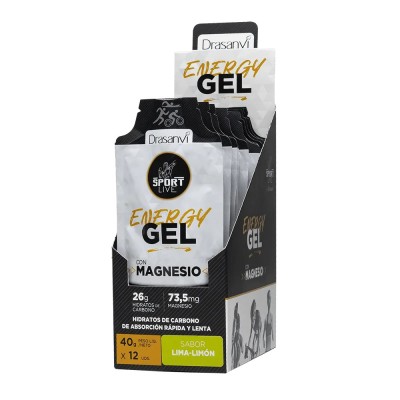 DRANSAVI SPORT LIVE ENERGY GEL ENERGETICO SABOR LIMA LIMON 40 G