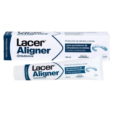 LACER ALIGNER ORTODONCIA PASTA DENTIFRICA SIN COLORACION 1 TUBO 125 ml SABOR MENTA