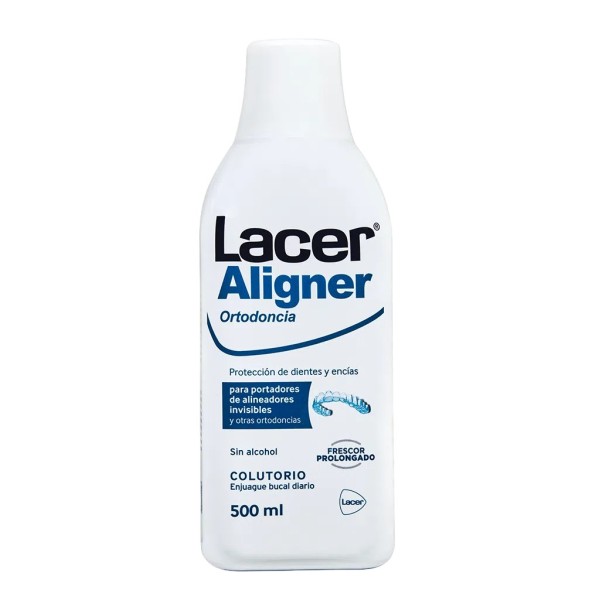 LACER ALIGNER ORTODONCIA COLUTORIO 1 BOTELLA 500 ML SABOR MENTA