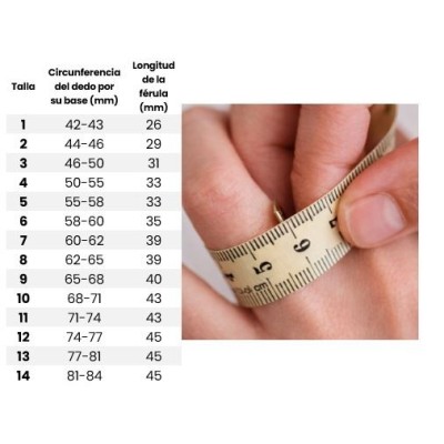 FERULA DEDO OVAL 8 GRIS MEDIROYAL TALLA 9