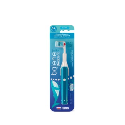 CEPILLO DENTAL JUNIOR BALENE BY BEXIDENT 1 UNIDAD DUREZA SUAVE COLOR AZUL