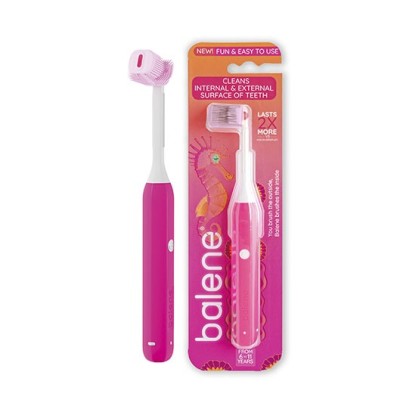 CEPILLO DENTAL JUNIOR BALENE BY BEXIDENT 1 UNIDAD DUREZA SUAVE COLOR FUCSIA
