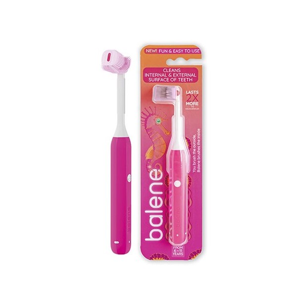 CEPILLO DENTAL JUNIOR BALENE BY BEXIDENT 1 UNIDAD DUREZA SUAVE COLOR FUCSIA