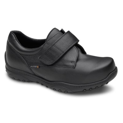 CALZADO CABALLERO VELCRO ELASTICO NEGRO 2101 CALZAMEDI T/42