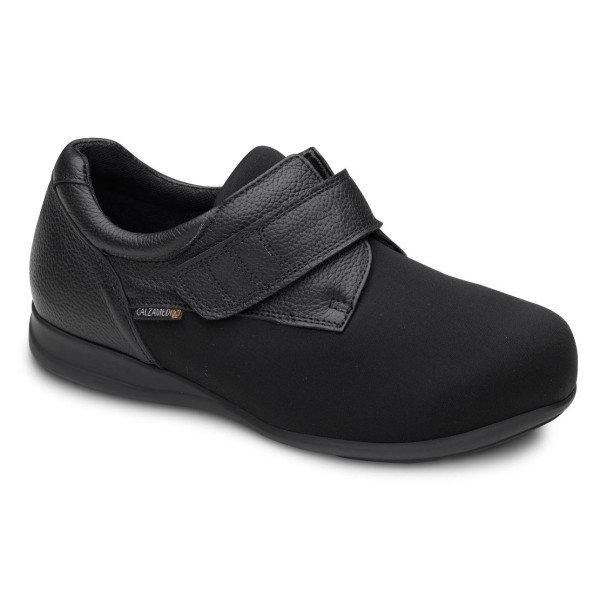 CALZADO UNISEX VELCRO LICRA NEGRO 0710 CALZAMEDI T/42