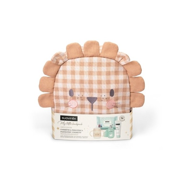 SUAVINEX BABY MY LITTLE BACKPACK LEON 1 ENVASE CREMA DEL PAÑAL 300 ML + 1 ENVASE BABY COLOGNE 100 ML