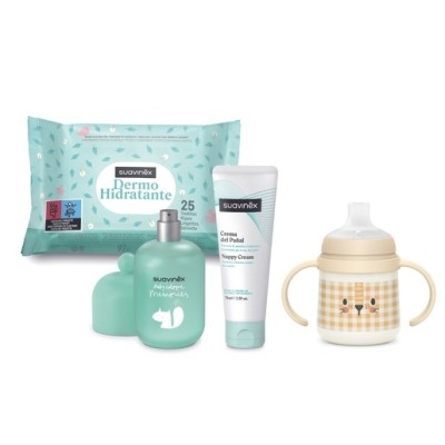 SUAVINEX BABY MY LITTLE BACKPACK LEON 1 ENVASE CREMA DEL PAÑAL 300 ML + 1 ENVASE BABY COLOGNE 100 ML