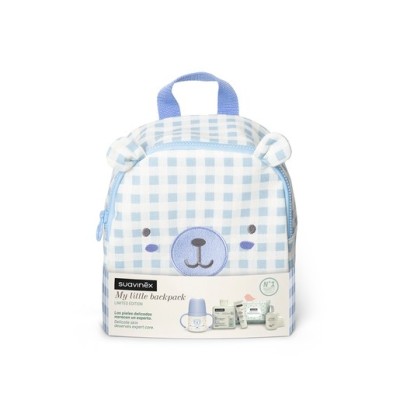 SUAVINEX CANASTILLA MY LITTLE BACKPACK WILD&FREE OSO SET COLOR AZUL