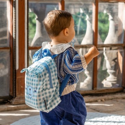 SUAVINEX CANASTILLA MY LITTLE BACKPACK WILD&FREE OSO SET COLOR AZUL