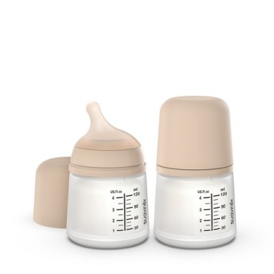 BIBERON ANTICOLICO T SILICONA SUAVINEX ZERO ZERO 1 ENVASE 120 ml FLUJO ADAPTABLE COLOR LIGHT