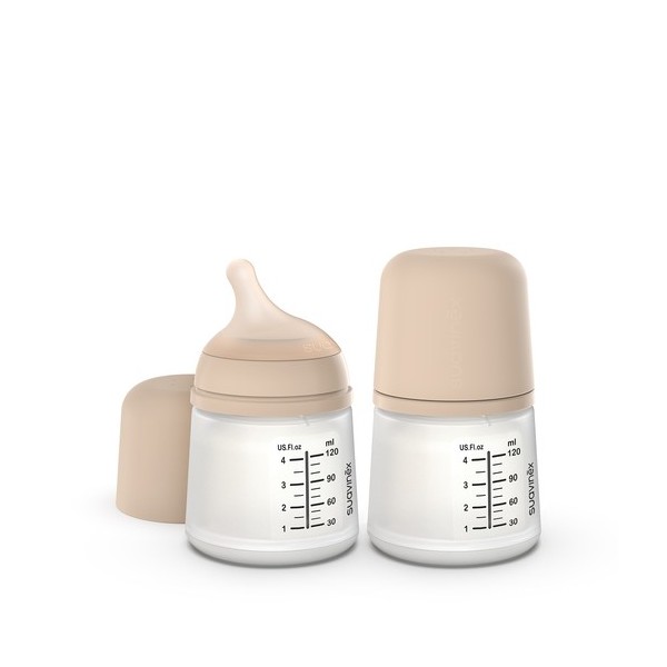 BIBERON ANTICOLICO T SILICONA SUAVINEX ZERO ZERO 1 ENVASE 120 ml FLUJO ADAPTABLE COLOR LIGHT