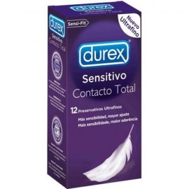 Preservativos Durex sensitivo Contacto Total fino 12 ud