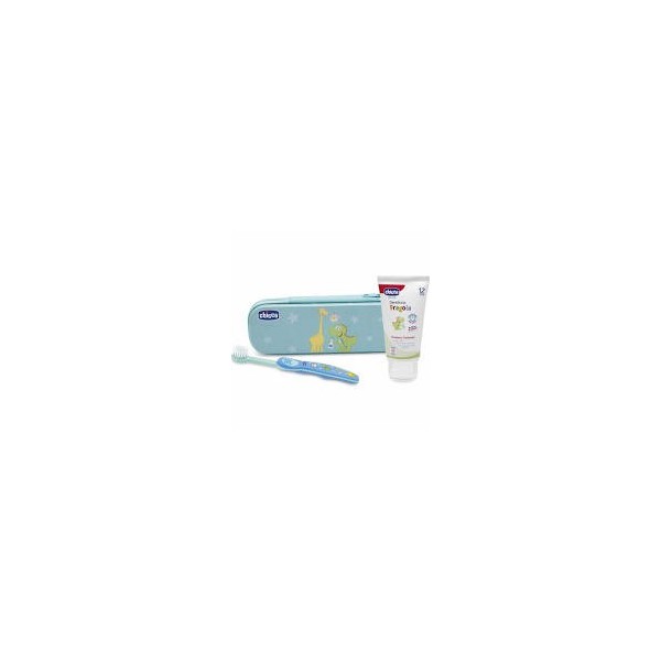 CHICCO SET HIGIENE DENTAL INFANTIL 6 - 36 MESES COLOR AZUL