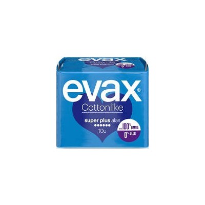 COMPRESAS EVAX SUPERPLUS ALAS 10 UNI