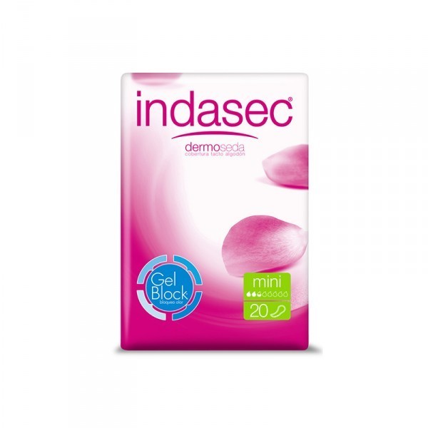 COMPRESA PERDIDAS LEVES INDASEC DISCREET MINI 22 UNIDADES