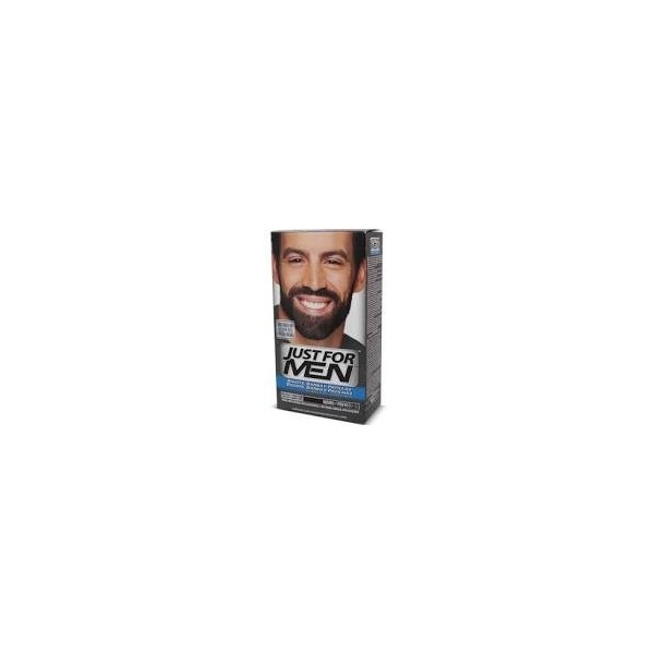 JUST FOR MEN BIGOTE Y BARBA GEL COLORANTE 1 ENVASE 30 ml COLOR NEGRO