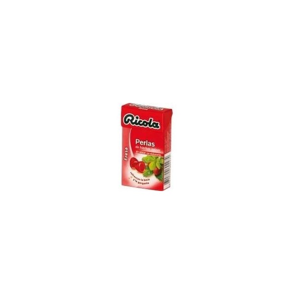 RICOLA PERLAS SIN AZUCAR 1 ENVASES 25 g SABOR FRESA