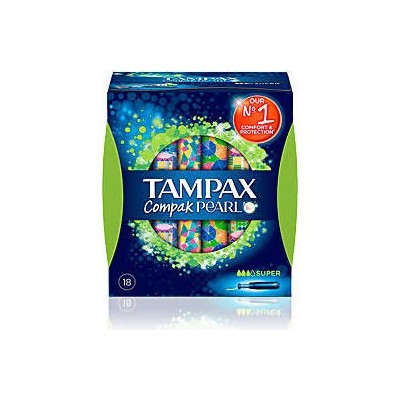 TAMPAX COMPAK PEARL SUPER 18U