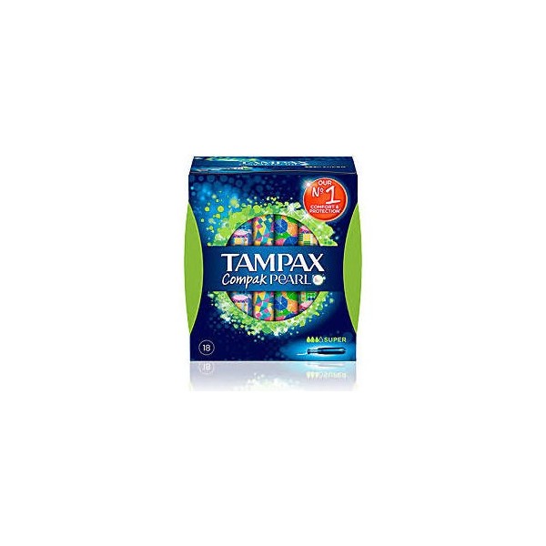 TAMPAX COMPAK PEARL TAMPON 100%ALGODON 16 UNIDADES SUPER