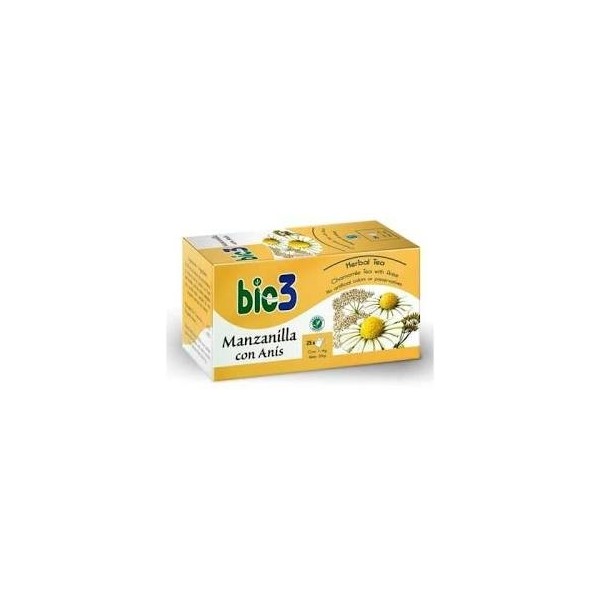 BIO3 MANZANILLA CON ANIS 25 FILTROS 1,4 g