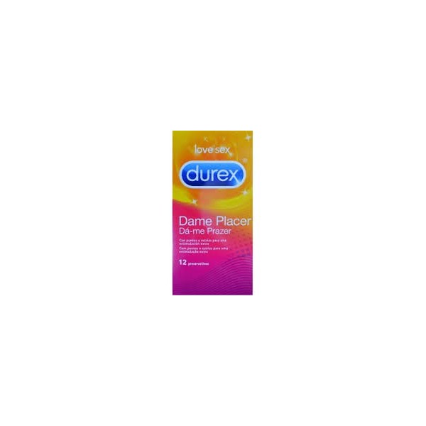 DUREX DAME PLACER PRESERVATIVOS 12 UNIDADES