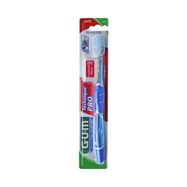 CEPILLO DENTAL ADULTO GUM PRO 1 UNIDAD COMPACTO SUAVE