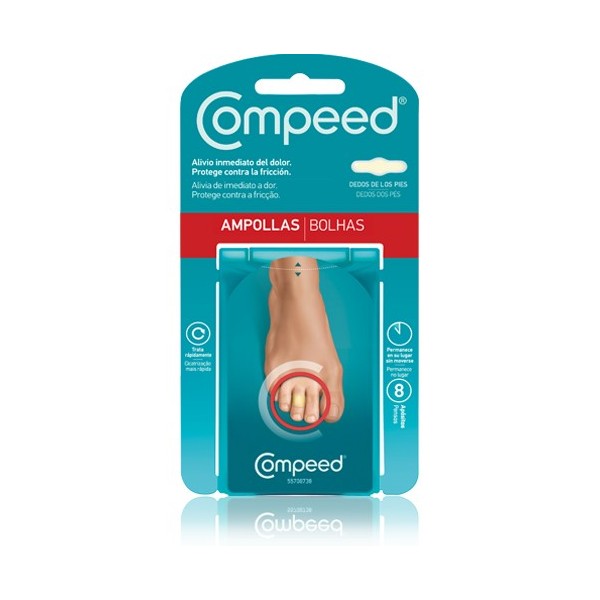 COMPEED AMPOLLAS HIDROCOLOIDE DEDOS PIES 8 UNIDADES