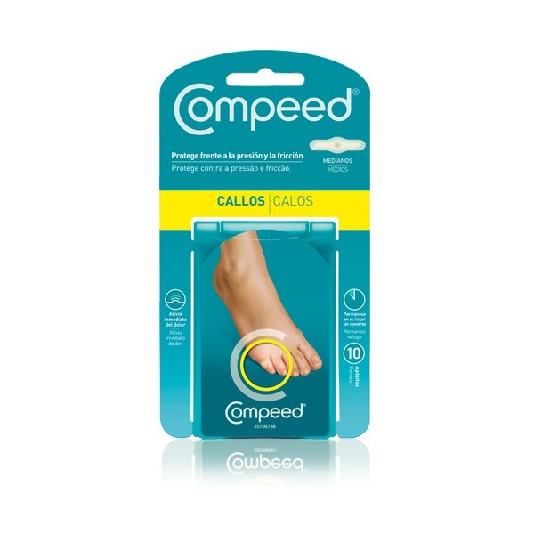 COMPEED CALLOS HIDROCOLOIDE TALLA MEDIANA 10 UNIDADES