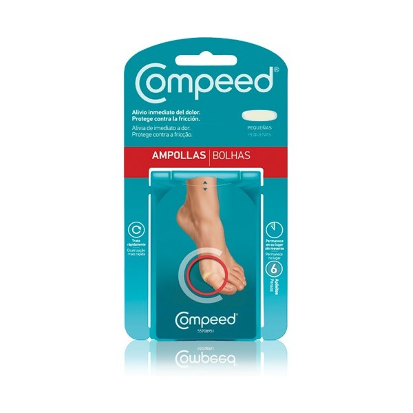 COMPEED AMPOLLAS HIDROCOLOIDE TALLA PEQUEÑA 6 UNIDADES